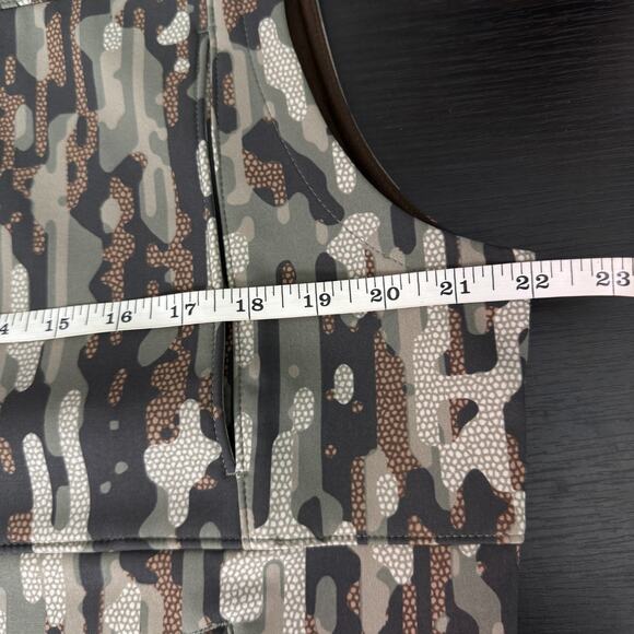 Duck Camp Vest Men Medium Ms Contact Softshell Woodland Camo Outdoor Hunting NEW - Picture 8 of 10